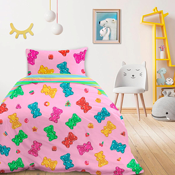 КПБ Fine Line Перкаль 64006-2/50144-2 Гамми на розовом