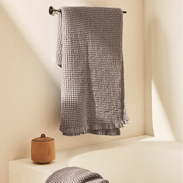 Полотно вафельное 150 см гладкокрашеное арт. 169 рис 87060-11 бежевый АК