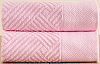 Комплект махровых полотенец FLOOX бордюр Венера, розовый