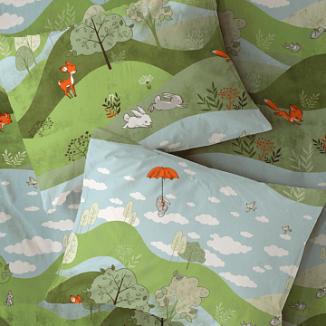 Бязь Комфорт 150 см наб 13481-1 Лесная сказка