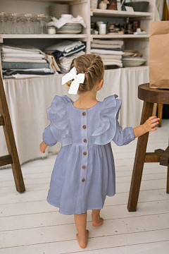 Муслин 150 см гладкокрашеный арт. 704 86002-6 голубой