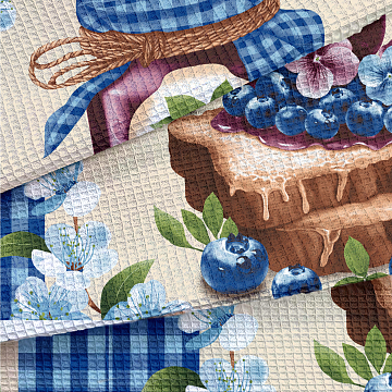 Полотно вафельное 50 см наб 29323-1 Бабушкино варенье