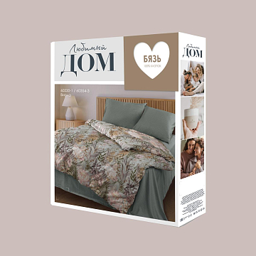 КПБ Любимый дом Бязь 60220-1/60354-3 Виола н/у