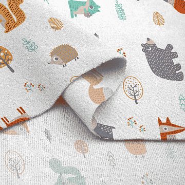 Фланель 90 см 29147-1 Зверята