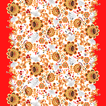 Рогожка 150 см наб арт. 904 29407-1 Новая хохлома