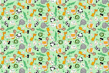 Ситец 95 см 21317-5 Жирафики