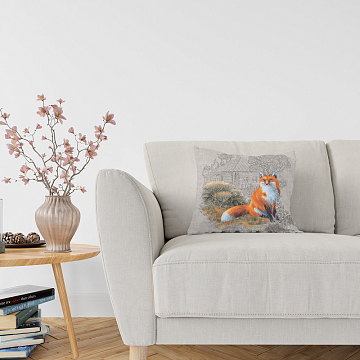 Рогожка 150 см наб арт. 902 35025-1 Лисы