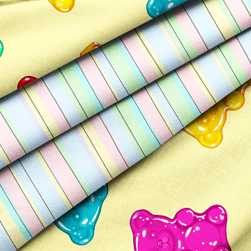 КПБ Milo by Fine Line Поплин 64006-1/50144-2 Гамми на желтом