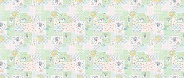 Ситец 95 см 29023-5 Мишки в облаках