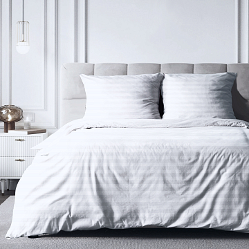 Страйп-сатин 220 см отбеленный арт. 3052 (2*2 см)