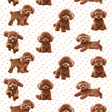 Перкаль 150 см наб  13489-1 Пудель