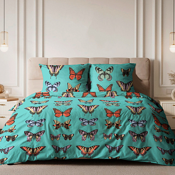 Перкаль 220 см 7229-2 Бабочки