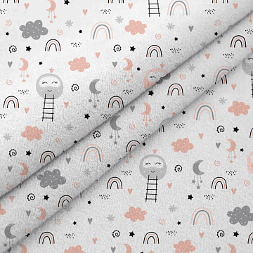 Фланель 90 см б/з 29155-1 Шарики