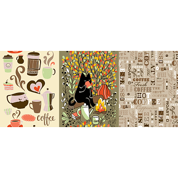 Рогожка 150 см наб арт. 904 29247-1 Время чаепития