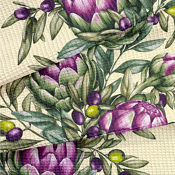 Полотно вафельное 50 см наб 29501-1 Артишок