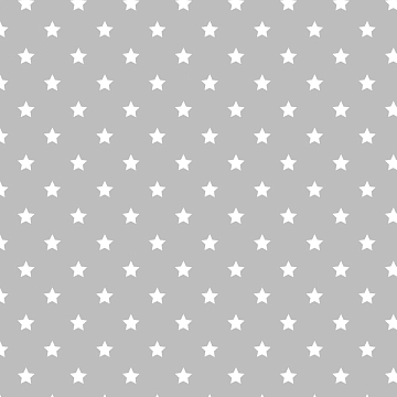 Перкаль 150 см наб 64017-2 Белые звезды на сером
