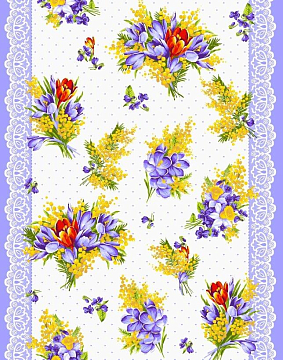 Полотно вафельное 50 см наб 5615-1 Мимоза