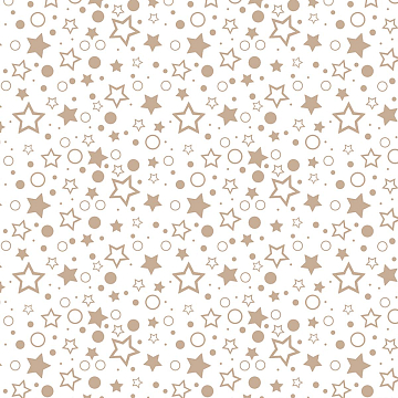 Перкаль 150 см наб 64016-6 Бежевое ассорти на белом