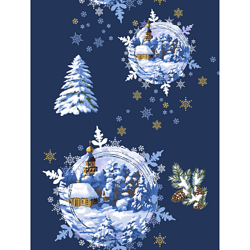 Дорожка 50 см наб 29283-1 Волшебство Нового года