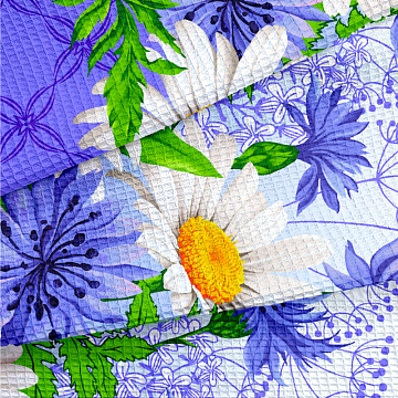 Полотно вафельное 50 см 5600-1 Букет