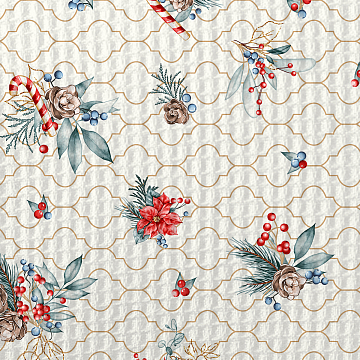 Комплект вафельных полотенец Fine Line 62036-1 Рождество