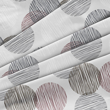 Бязь Премиум 220 см наб 50186-3 Пинг понг на сером