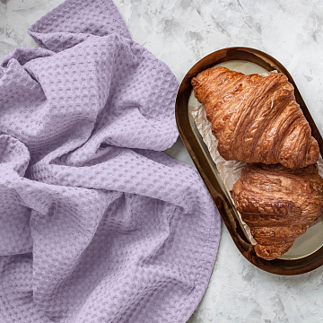 Полотно вафельное 150 см гладкокрашеное арт. 169 86040-5 лаванда АК