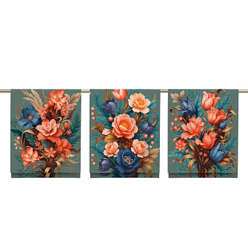 Рогожка 150 см наб арт. 904 29454-1 Цветосад