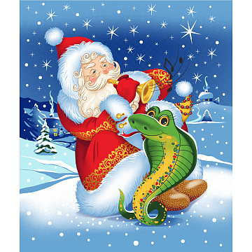 Полотно вафельное 50 см наб 29279-1 Новогодняя музыка