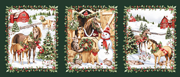 Рогожка 150 см наб арт. 904 29380-1 Волшебный Новый год