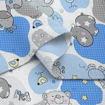 Фланель 90 см 21221-1 Звездные слоники