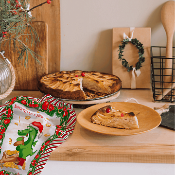 Полотно вафельное 150 см 29209-1 Новогодние подарки