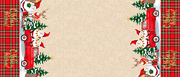 Рогожка 150 см наб арт. 904 29290-1 Новогодние приключения