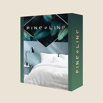 КПБ Fine Line Перкаль 6793-1 Мелодия сна (белый) new