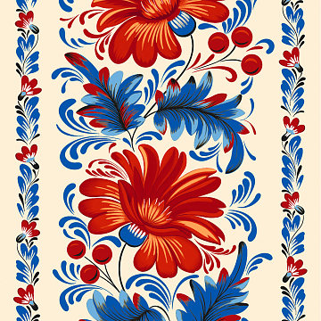 Полотно вафельное 50 см наб 29431-2 Аленький цветочек