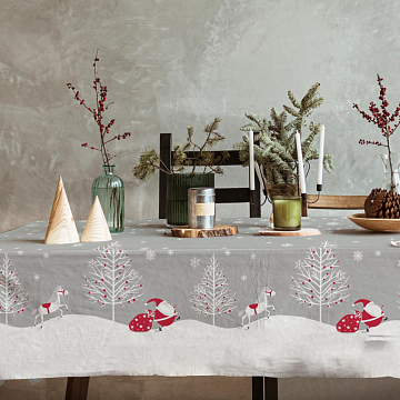 Скатерть рогожка Все ДOMA/Vse DOMA 60324-1 Зимняя сказка