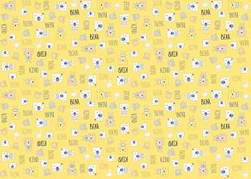 Фланель 90 см 21186-4 Мишки