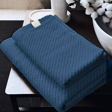 Полотенце махровое Fine Line, коллекция Гамма/Gamma, джинса