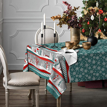 Рогожка 150 см наб арт. 904 29114-5 Нарядная сказка