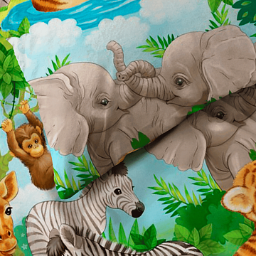 Бязь наб 150 см Премиум 4620-1 Зоопарк