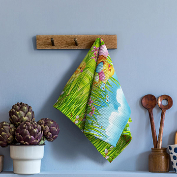 Полотно вафельное 50 см наб 29010-1 Пасха