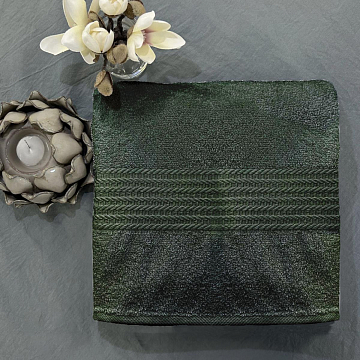 Салфетка махровая Маруся темно-зеленый