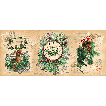 Рогожка 150 см наб арт. 904 29288-1 Чудесное время