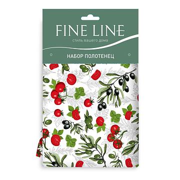 Комплект вафельных полотенец Fine Line 62063-2 Томато Помидоро