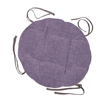 Подушка на стул с тафтингом круглая Vse DOMA 60008-17 Лаванда