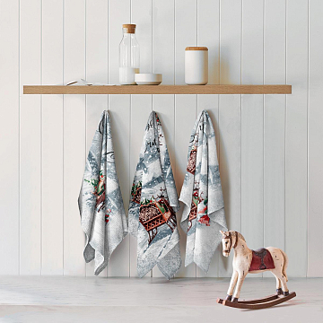 Рогожка 150 см наб арт. 904 29382-1 Ретро Новый год