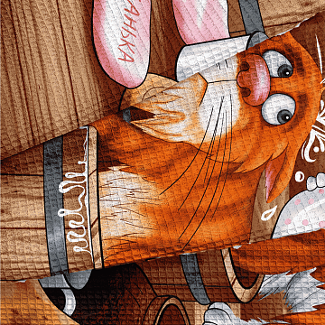 Полотно вафельное 150 см наб 29343-1 В баньке