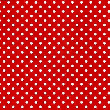 Скатерть рогожка Fine Line 62064-1 Белый горох на красном