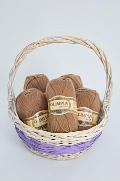 Пряжа для ручного вязания Олимпия Спарта/Olimpia Sparta цв.IR13 песок 5шт*100г