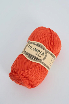 Пряжа для ручного вязания Olimpia Nika цв.G4 коралл 5шт*100г